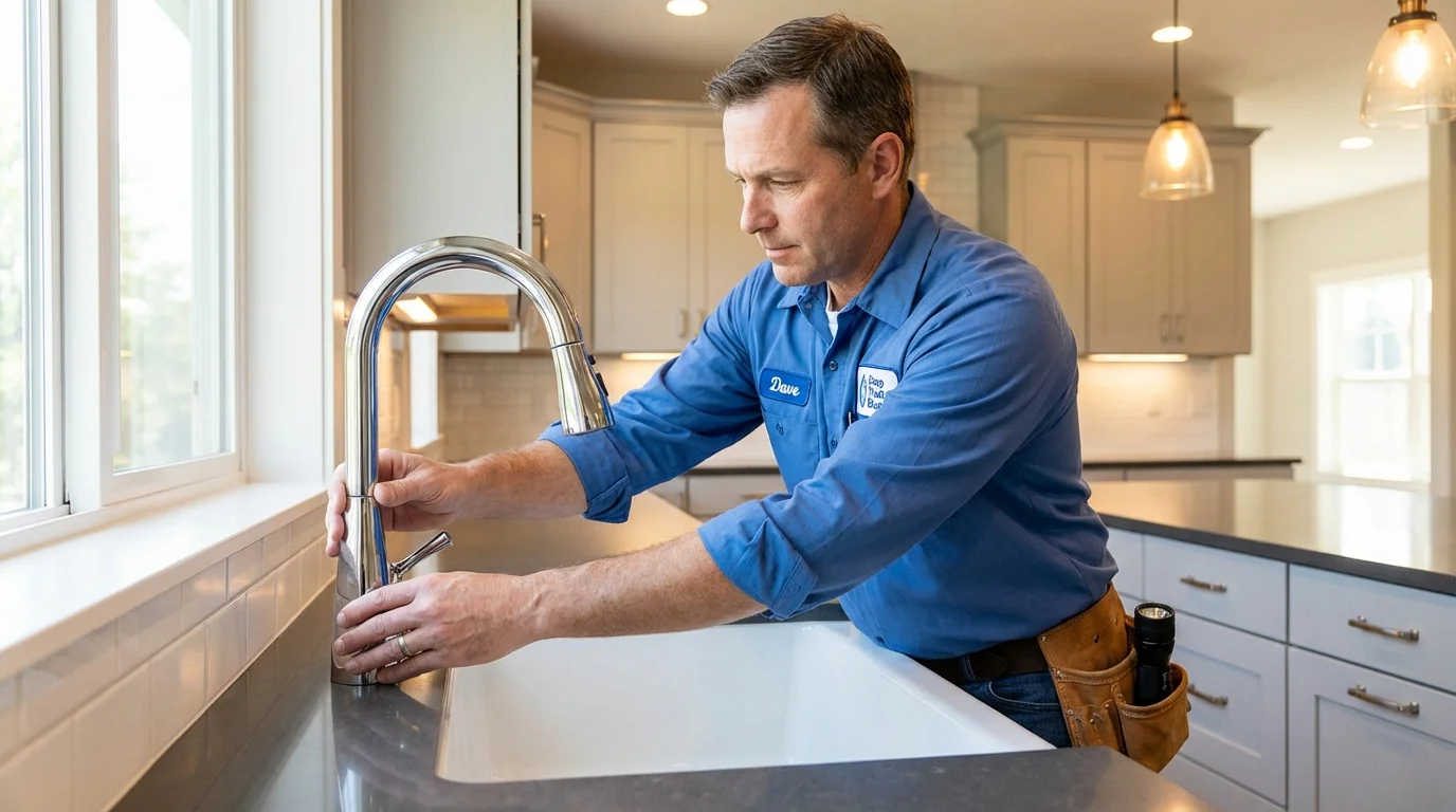 Kitchen faucet installation by Johns Plumbing LLC in Cresson