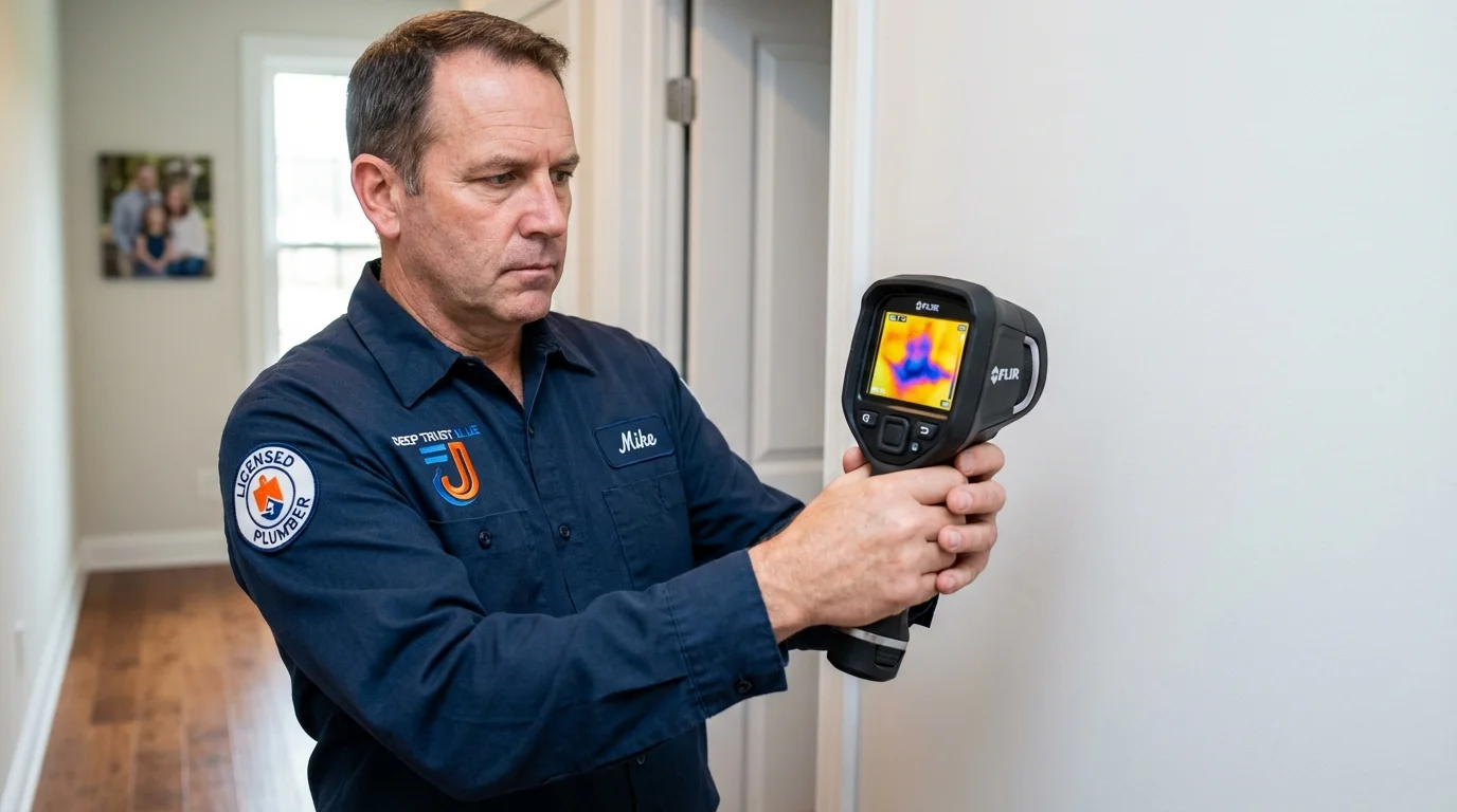 Thermal imaging leak detection by Johns Plumbing LLC in Cresson